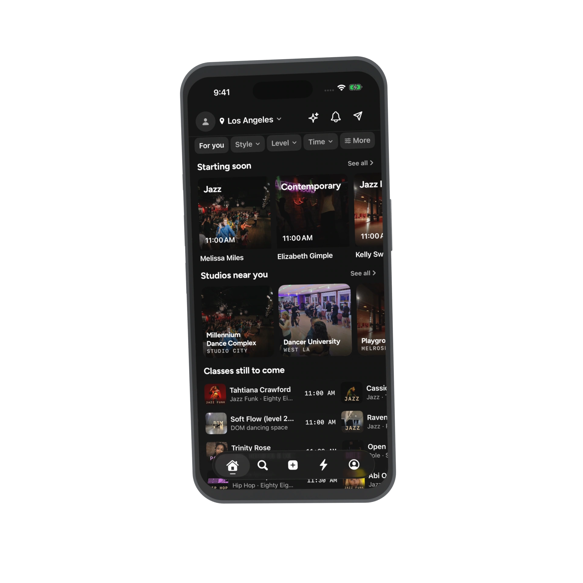Coryo’s recorded app scrolling on a nearly upright iPhone